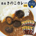 13位! 口コミ数「0件」評価「0」豊後きのこカレー 9袋 レトルトカレー 中辛タイプ 保存食 常温保存 非常食 ご当地カレー 椎茸 お取り寄せ グルメ 大分県産 九州産 津久･･･ 