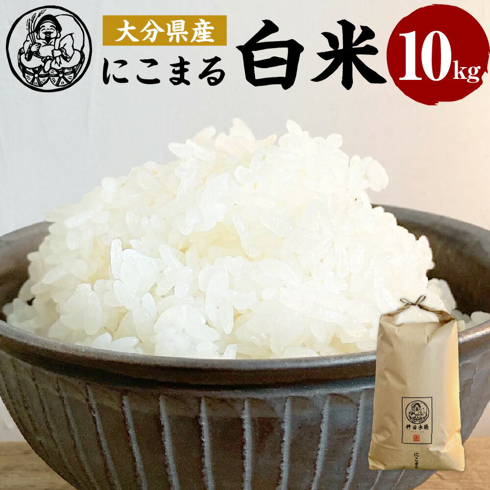 人気ランキング第37位「大分県竹田市」口コミ数「0件」評価「0」＜令和5年産＞ 大分県産 にこまる 竹田水穂 白米 10kg お米 白米 米 ご飯 精米 国産 竹田市産 九州産 送料無料