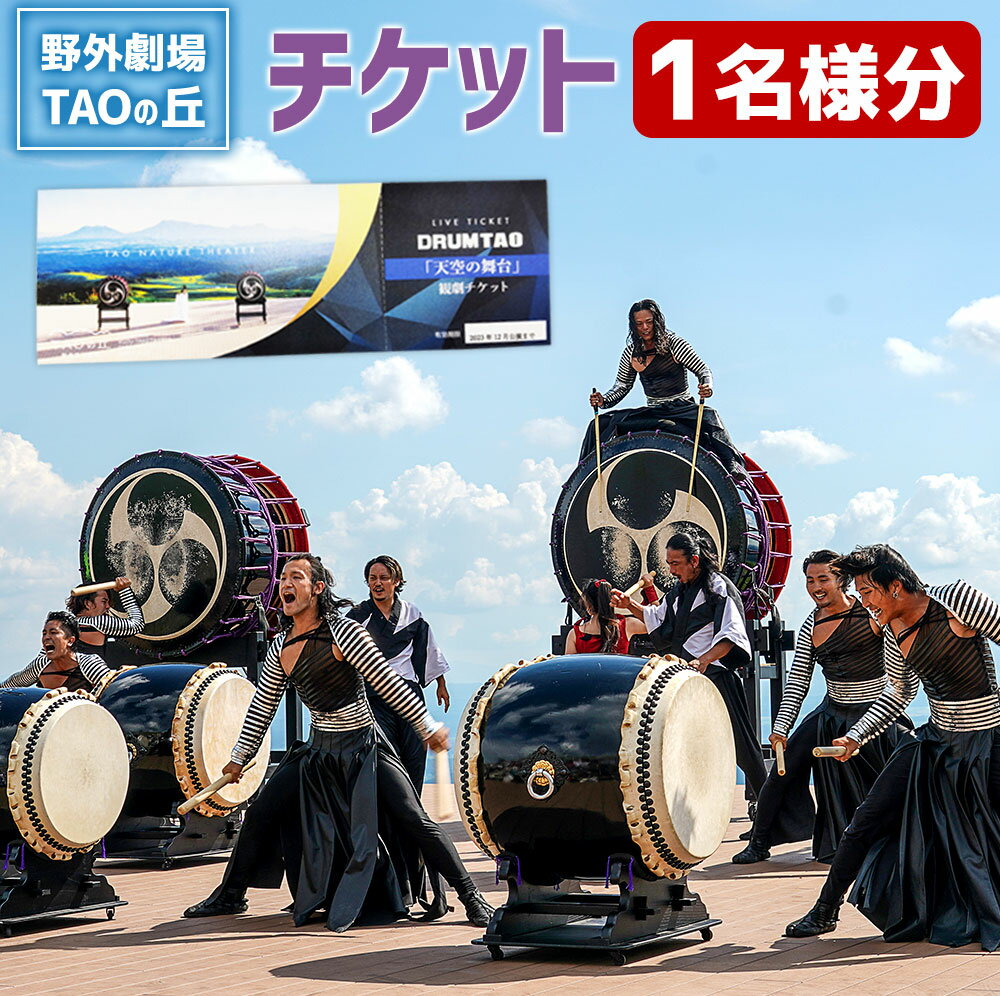 [野外劇場TAOの丘]ふるさと納税限定 1名様分 ドラムタオ DRUM TAO 竹田市 大分県 チケット 野外劇場 公演 送料無料