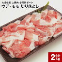【ふるさと納税】大分県産上豚肉 「学問所ポーク」 ウデ・モモ 切り落とし 真空パック 小分け 計2kg 豚肉 お肉 豚ウデ肉 豚モモ肉 冷凍 九州産 国産 大分...