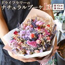 【ふるさと納税】ドライフラワーのナチュラルブーケ 1束 45cm×30cm ブーケ ドライフラワー プリザーブドフワラー 花 インテリア ギフト 贈り物 お祝い 内祝い 送料無料(4)