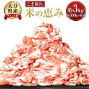 【ふるさと納税】大分県産 ブランド豚「米の恵み」 こま切れ 計約3kg(約500g×6袋) 真空パック 小分け 豚肉 お肉 冷凍 大分県産 国産 九州 大分県 ...