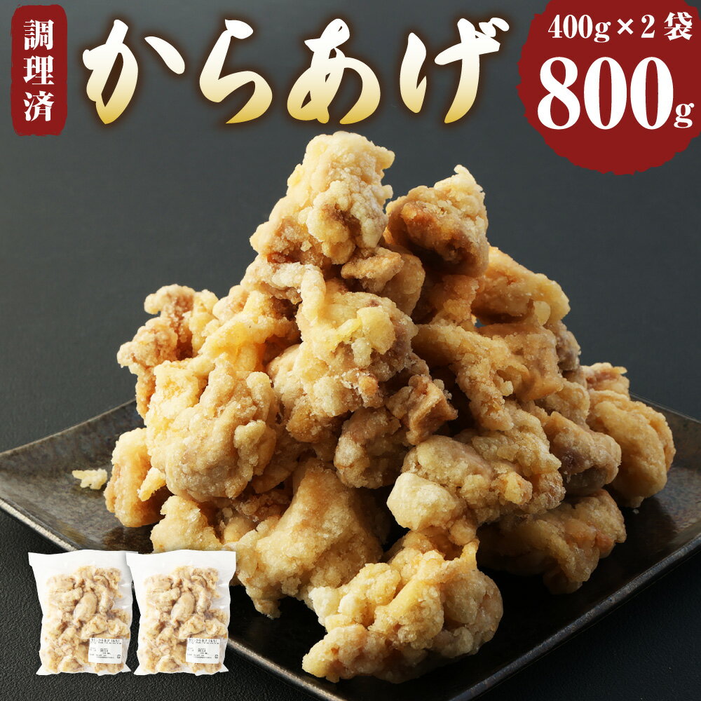 8位! 口コミ数「1件」評価「5」骨なし からあげ もも 本家丸福 塩味 800g 400g×2袋 おかず お弁当 から揚げ 肉 鶏 鶏肉 調理済 唐揚 冷凍 レンジ 温める･･･ 