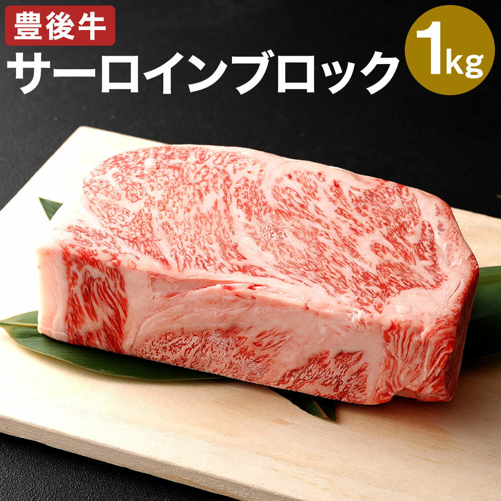 【ふるさと納税】おおいた 豊後牛 サーロイン ブロック 1kg 肉 牛 和牛 豊後牛 銘柄牛 国産牛 黒毛和種 黒毛和牛 和牛 かたまり肉 ステーキ ローストビーフ 冷凍 国産 九州産 竹田市 大分県産 …