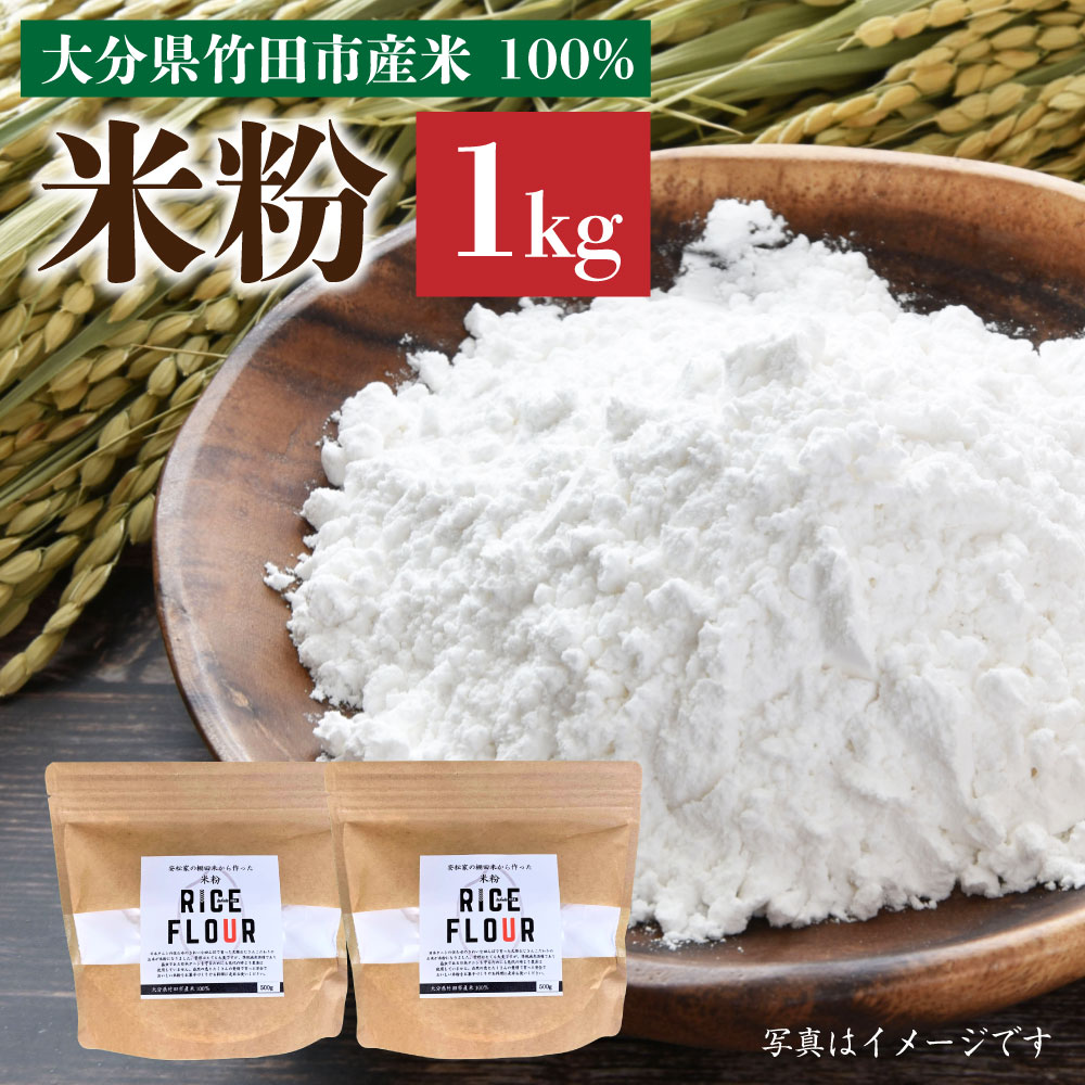 【ふるさと納税】安松さん家の棚田米「米粉」500g 2袋 合