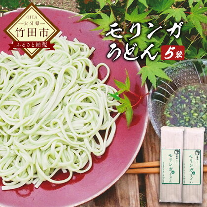 モリンガ うどん (180g×5袋) 麺 スーパーフード 1袋あたり 2〜3人前 送料無料