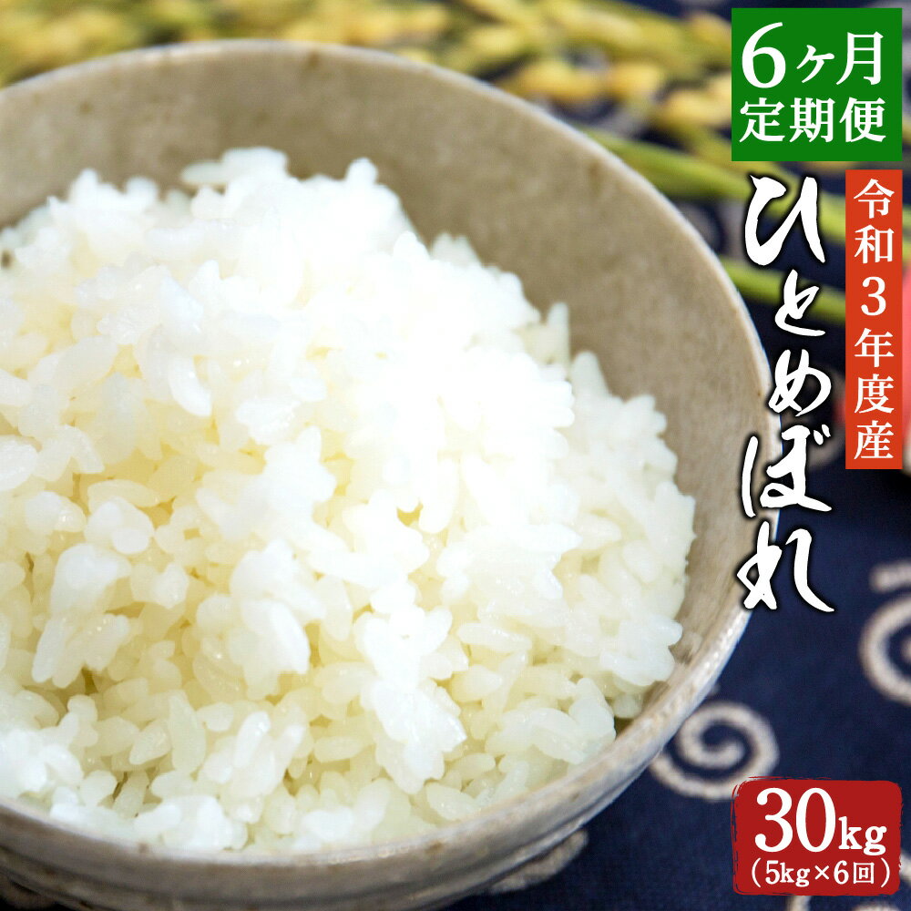 【ふるさと納税】【定期便6ヶ月】 令和3年度産 ひとめぼれ 5kg×6ヶ月 合計30kg 大分県産 精米 米 国産 九州産 送料無料