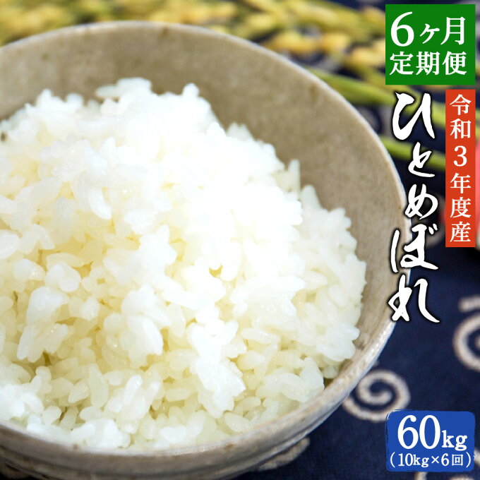 【ふるさと納税】【定期便6ヶ月】 令和3年度産 ひとめぼれ 10kg×6ヶ月 合計60kg 大分県産 精米 米 国産 九州産 送料無料