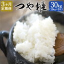 人気ランキング第4位「大分県竹田市」口コミ数「0件」評価「0」【定期便3ヶ月】つや姫 10kg×3ヶ月 合計30kg 大分県産 つやひめ 精米 米 国産 九州産 送料無料