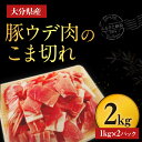 【ふるさと納税】大分県産豚ウデ肉のこま切れ2kg