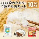 【ふるさと納税】大分県産ひのひかり 10kg （精米済白米）肉味噌(200g) カレー(200g) お米 米 コメ こめ ひのひかり ご飯 おかず 食べ比べ セット 詰め合わせ おおいた和牛 豊後牛 惣菜 料理 令和5年産 大分県産 九州産 国産 送料無料