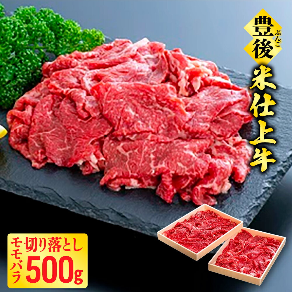 豊後・米仕上牛 モモ バラ 切落し 500g 豊後高田市 限定 切り落とし 肉 牛肉 すきやき しゃぶしゃぶ 煮込み カレー 人気 送料無料