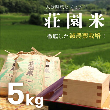 荘園米 5kg 米 お米 精米 ひのひかり ヒノヒカリ