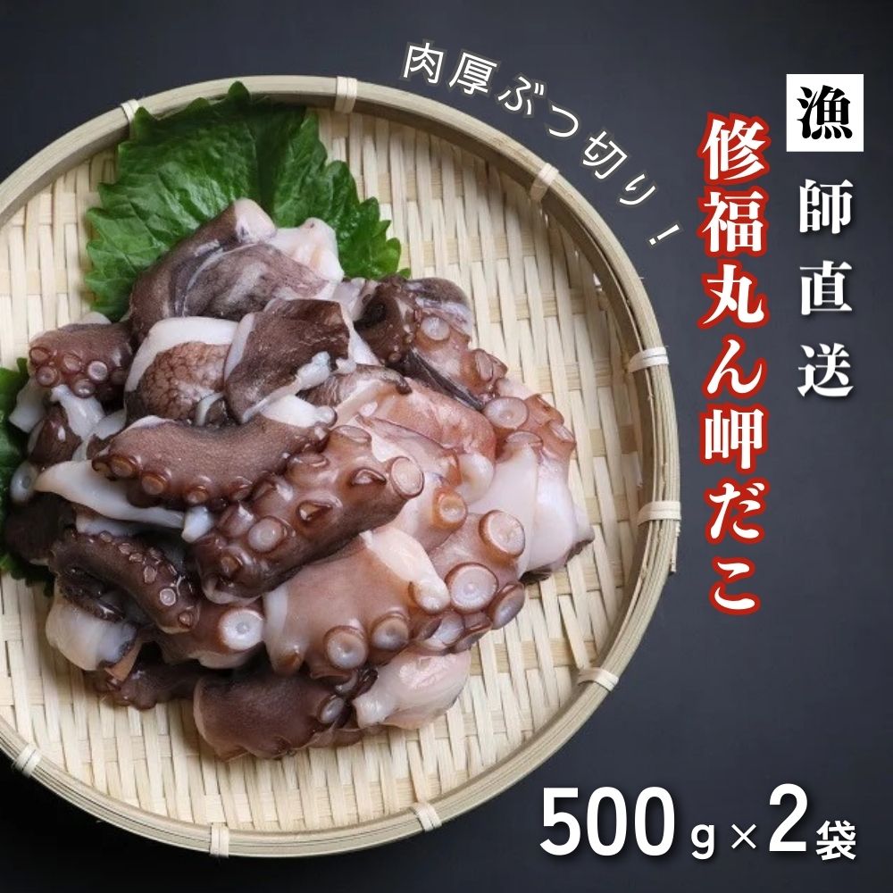 【ふるさと納税】修福丸ん岬だこ ブツ切り 500g × 2P 計 1kg 真だこ 肉厚 産地直送 真空 パック