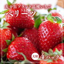 54位! 口コミ数「0件」評価「0」【先行予約】大分県 ブランド いちご 「 ベリーツ 」 大粒 （280g×4パック）