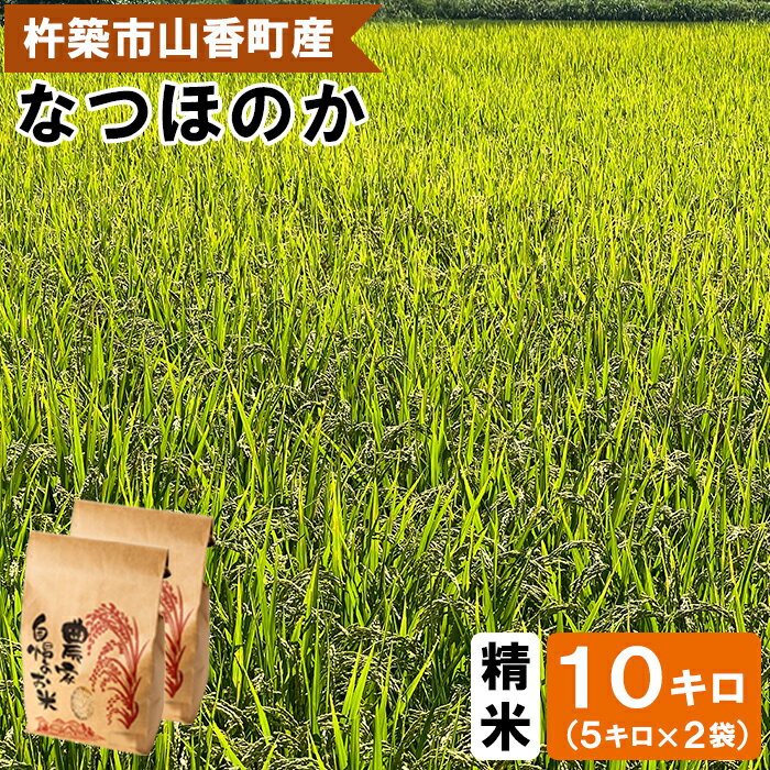 【ふるさと納税】【 令和7年産 新米 先行予約 】山香ゆうきの会の米 10kg（精米：なつほのか） 新米 10kg 米 先行予約 先行受付 ＜002-011＞