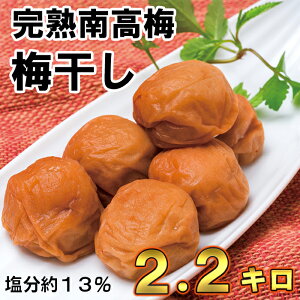 【ふるさと納税】ひらそ農園の完熟南高梅の梅干し　2.2kg（塩分約13%）＜004-003_5＞