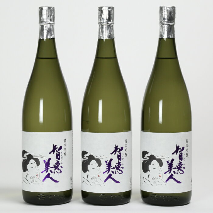 【ふるさと納税】中野酒造　清酒「智恵美人　純米吟醸酒」1800ml 3本セット 日本酒＜105-031_5＞