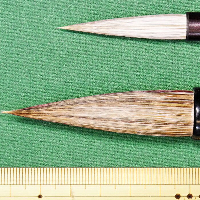 【ふるさと納税】 筆工房楽々堂の水墨画筆　大小2本セットC 伝統 工芸＜054-025_5＞