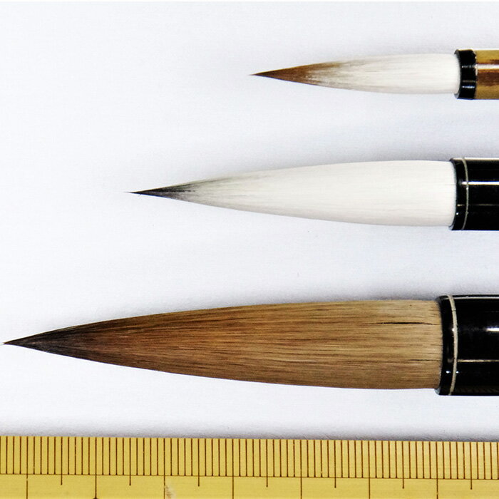 【ふるさと納税】筆工房楽々堂の書道筆　上品質3本セット 伝統 工芸＜054-027_5＞