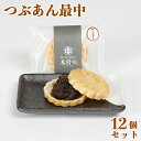 【ふるさと納税】つぶあん最中(もなか)12個セット【和菓子 木付や】 ギフト セット 贈答 <117-004_5>