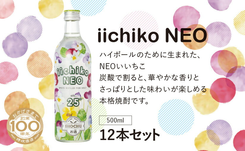 【ふるさと納税】ハイボールのために生まれたiichiko NEO(500ml×12本) / 焼酎 【スピード発送】送料無料