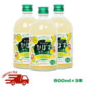 【ふるさと納税】大分県産 かぼすサワーの素(計1.5L・500ml×3本)酒 お酒 かぼす カボス サワー アルコール 飲料 常温【107300600】【時枝酒店】