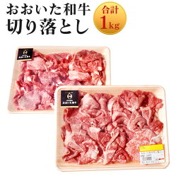 【ふるさと納税】おおいた和牛切り落とし(計1kg・500g×2P)牛肉 お肉 ウデ モモ バラ【110200600】【吉野】