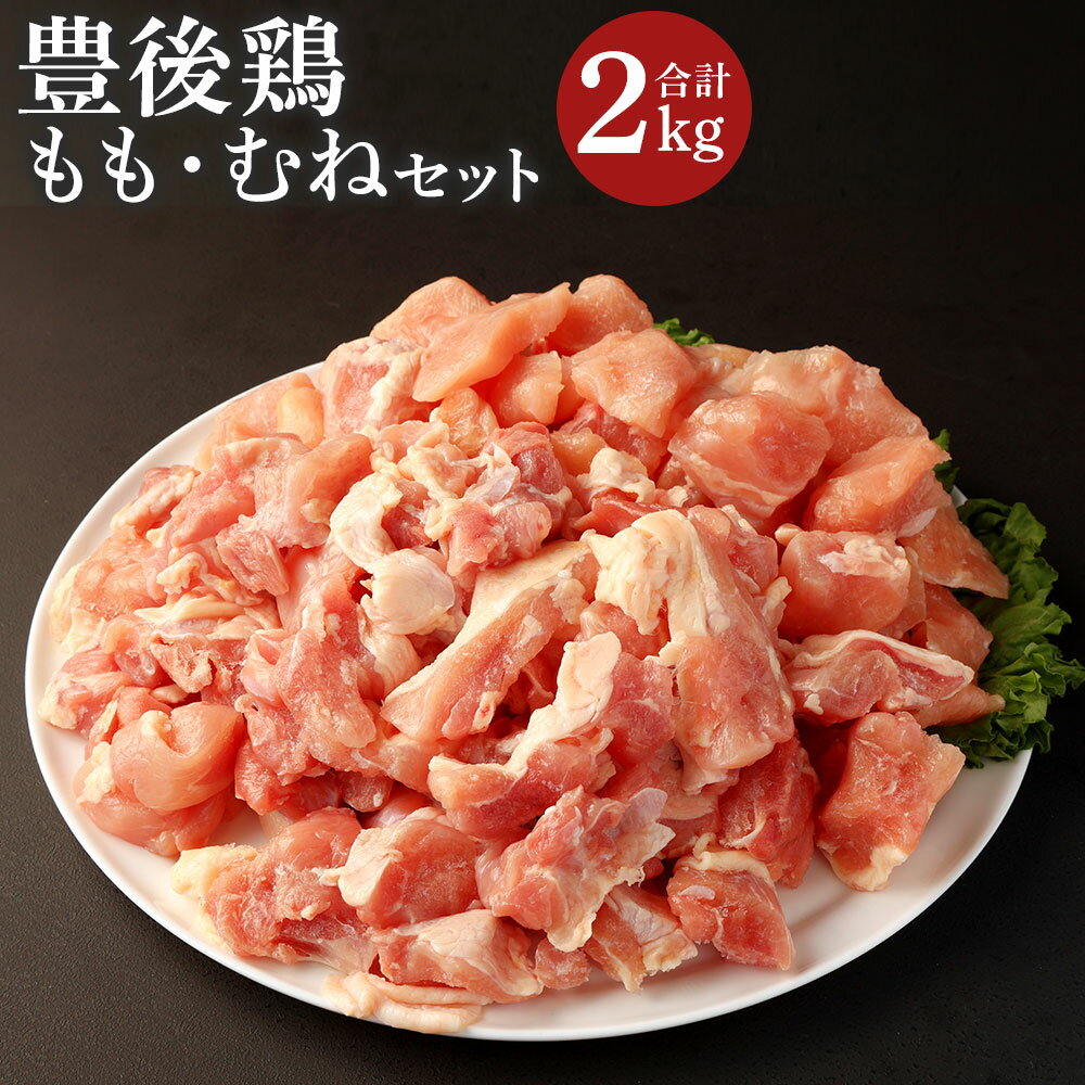 【ふるさと納税】豊後鶏 もも・むねセット(合計2kg)鶏肉 