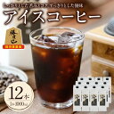 【ふるさと納税】<期間限定>アイスコーヒーリキッド(計12L・1L×12本)珈琲 飲み物 飲料 紙パック 勝負めし 【104000700】【樹豆珈琲】