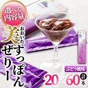 【ふるさと納税】<内容量が選べる!>おおいた 美・すっぽんぜりー ぶどう風味(計20本〜60本)小分け 葡萄 ゼリー スッポン 常温 保存【115300400・...