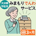 【ふるさと納税】みまもりでんわサービス(3か月・固定電話)電話 サービス 郵便局 見守り 家族【107500100】【日本郵便】