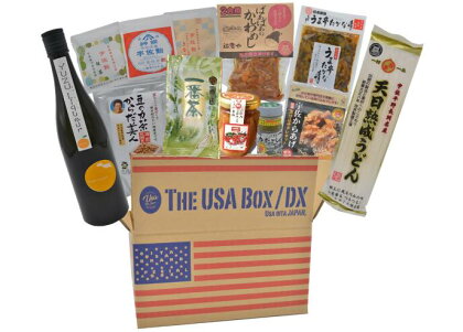 宇佐の地酒とふるさとの特産品 THE USA Box/DX(10品)詰め合わせ セット お酒 酒 お菓子 おかし おつまみ 宇佐ブランド認証品【114000901】【一般社団法人　地域商社USA】