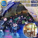 【ふるさと納税】水中洞窟体験 シュノーケリングペア いなづみ白山川キャンプ村 5名用 バンガロー宿泊券 稲積水中鍾乳洞 初心者コース シュノーケル 大分県 豊後大野市