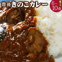 【ふるさと納税】豊後 きのこ カレー <選べる> 6食 10食 セット 1袋180g 大分県産 椎茸 ご自宅用 常温保存可能 ローリングストック レトルト パウ...