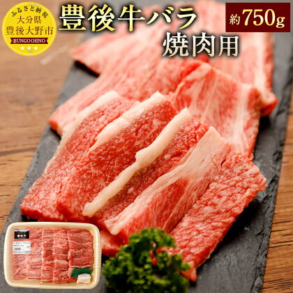 豊後牛バラ 焼肉用 約750g 九州産 国産 大分県産 牛肉 牛バラ 冷蔵 送料無料