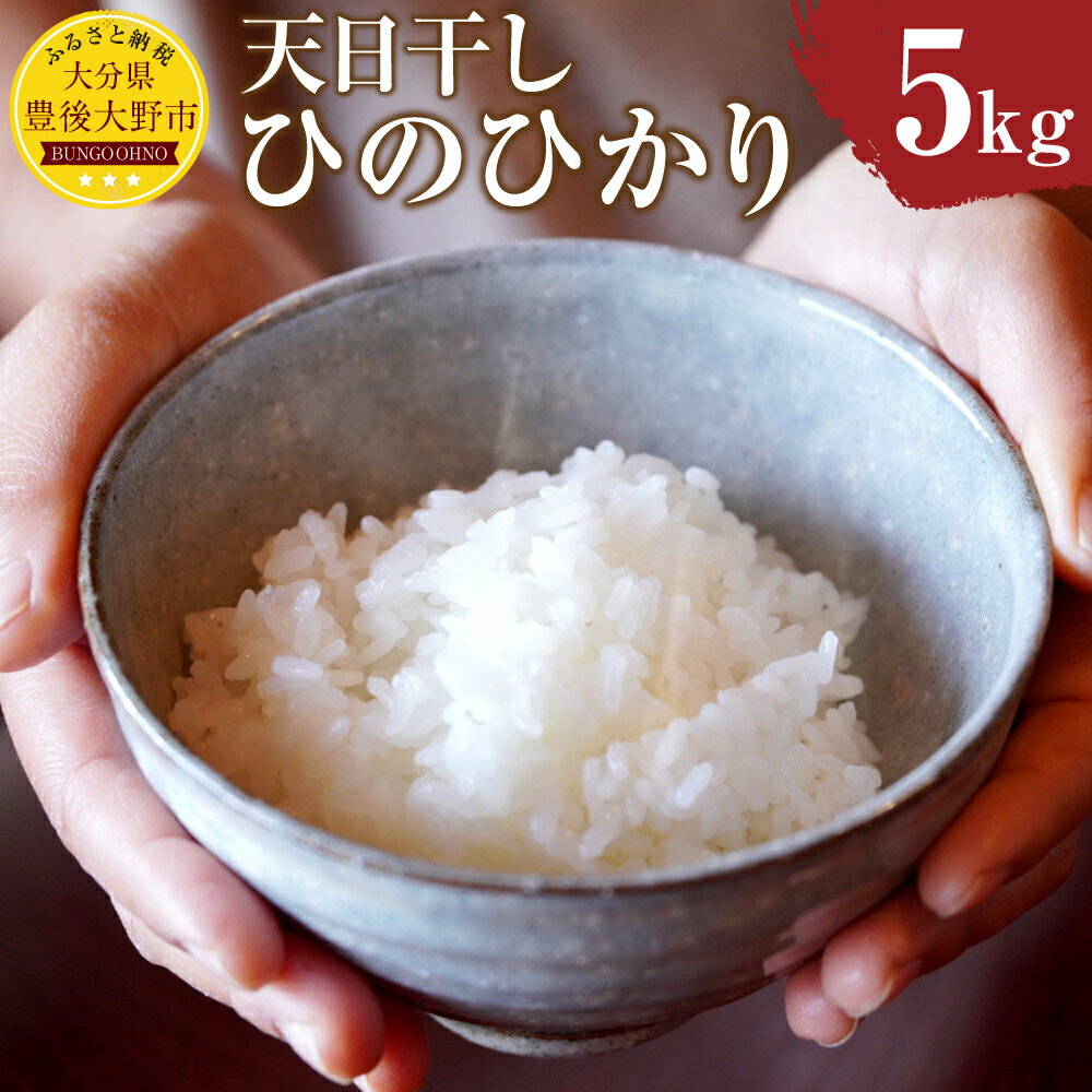 【ふるさと納税】天日干しひのひかり 5kg お米 米 精米 