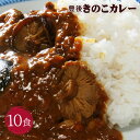 8位! 口コミ数「12件」評価「4.83」豊後 きのこ カレー 10食 180g×10食 10人前 椎茸 大分県産 レトルト 簡単 九州産 送料無料