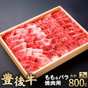 【ふるさと納税】豊後牛 もも バラ 焼肉用 セット 各400g 合計800g 牛肉 お肉 冷凍 詰め合わせ 焼き肉 バーベキュー BBQ 国産 大分県 九州産 送料無料