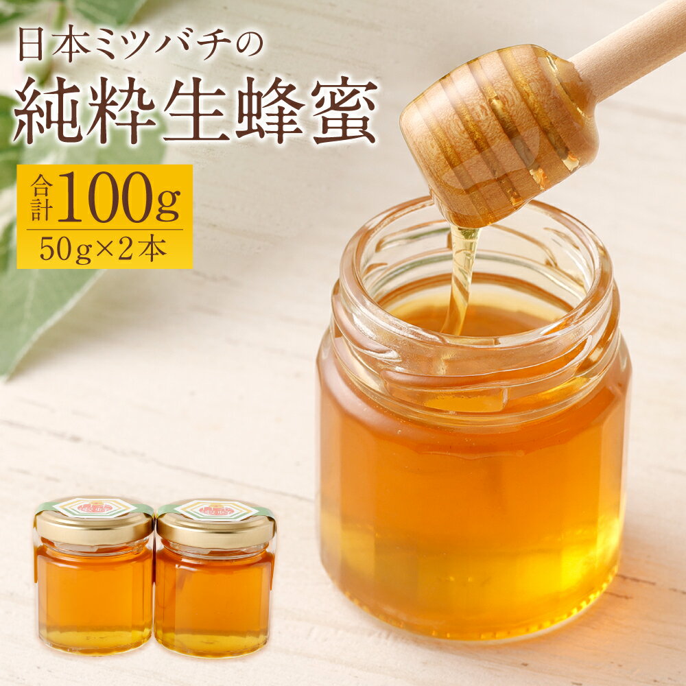 日本ミツバチの純粋生蜂蜜 100g 50g×2本 セット はちみつ ハチミツ ハニー 蜂蜜 生はちみつ ギフト 贈り物 贈答 国産 九州 大分県 豊後大野市 送料無料