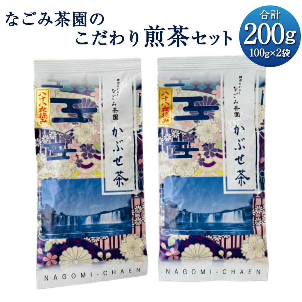 なごみ茶園のこだわり煎茶セット かぶせ茶 合計200g 100g×2袋 有機栽培 煎茶 かぶせ茶 お茶 緑茶 茶葉 九州 大分県 豊後大野市 送料無料