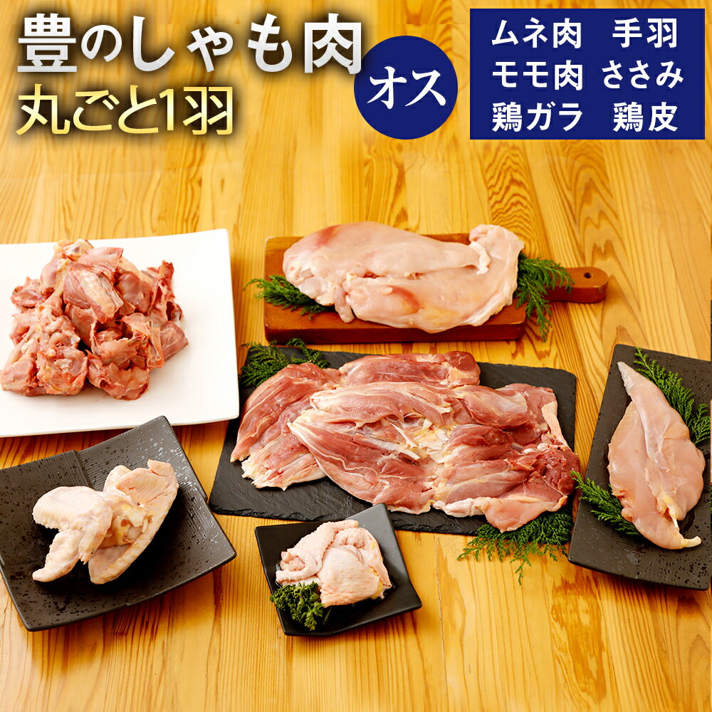 【ふるさと納税】豊のしゃも肉 丸ごと1羽 オスのみ ムネ肉・