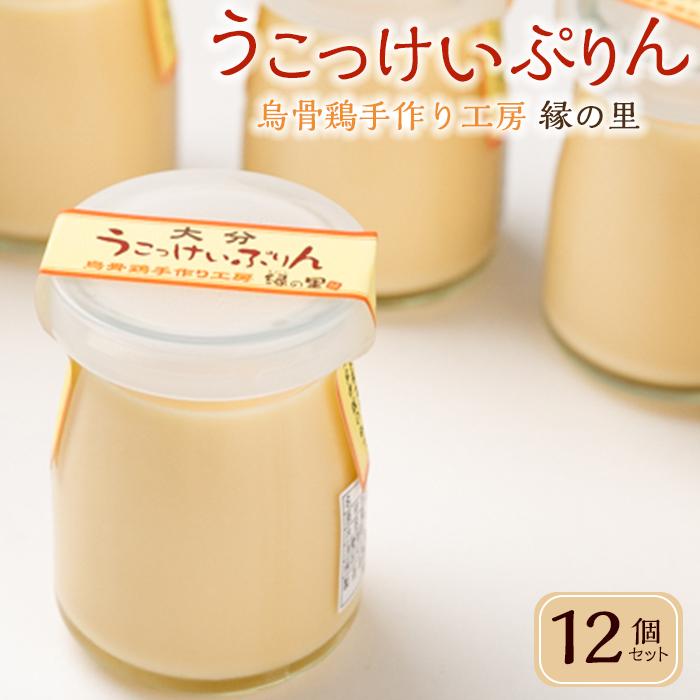 楽天大分県由布市【ふるさと納税】大分うこっけいプリン 12個 ｜甘さ控えめ 濃厚 爽やかさを感じる 絶品スイーツ | 取り寄せ グルメ お取り寄せ スイーツ スィーツ ぷりん 烏骨鶏 デザート 洋菓子 お菓子 菓子 おかし ご当地グルメ 送料無料 人気 湯布院 由布院 ゆふいん