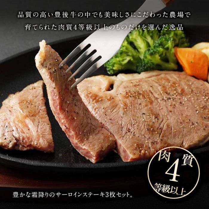 【ふるさと納税】【おおいた和牛】サーロインステーキ3枚（180g×3枚）｜ 肉質4等級以上 こだわりの逸品 | 大分県 由布市 大分 九州 返礼品 お取り寄せ グルメ お肉 牛肉 サーロインステーキ サーロイン 和牛 牛ステーキ 湯布院 由布院