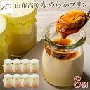 【ふるさと納税】【敬老の日】【湯布院 ゆふふ】由布高原なめらかプリン 8個セット | 手作り こだわり 手作り スイーツ お菓子 ぷりん 卵 牛乳 お取り寄せ おかし お土産 大分県 由布市 人気 おすすめ 湯布院 由布院