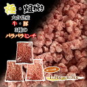 【ふるさと納税】極・粗挽き! 大分県産 牛 ・ 豚 3種のパラパラミンチ挽肉 1.5kg 3kg 4.5kg ひき肉 あらびき 便利 国産 おおいた和牛 豊後牛