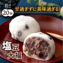 1位! 口コミ数「31件」評価「4.45」塩豆大福 20個 粒あん 大福 豆大福 お取り寄せ 和菓子 スイーツ 和スイーツ お菓子 お茶うけ おもてなし 甘過ぎずに美味過ぎる 食べ始･･･ 