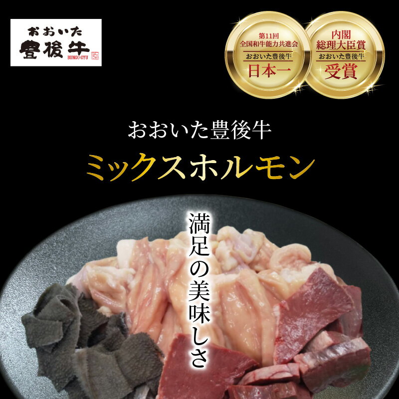 おおいた豊後牛ミックスホルモン800gお届けします!　【ふるさと納税】おおいた豊後牛ミックスホルモン800g