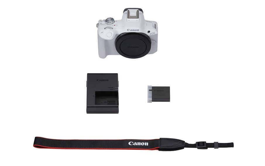 【ふるさと納税】キヤノン ミラーレスカメラ EOS R50 ボディ ホワイト ブラック 正規品 高画質 コンパクト 軽量 Canon キャノン 送料無料 一眼 家電