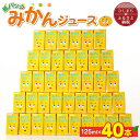 9位! 口コミ数「2件」評価「2.5」【 紙パック 】 みかんジュース 125ml × 40本 _ 飲料 ジュース ご当地ドリンク お取り寄せ 人気 美味しい ミカンジュース み･･･ 